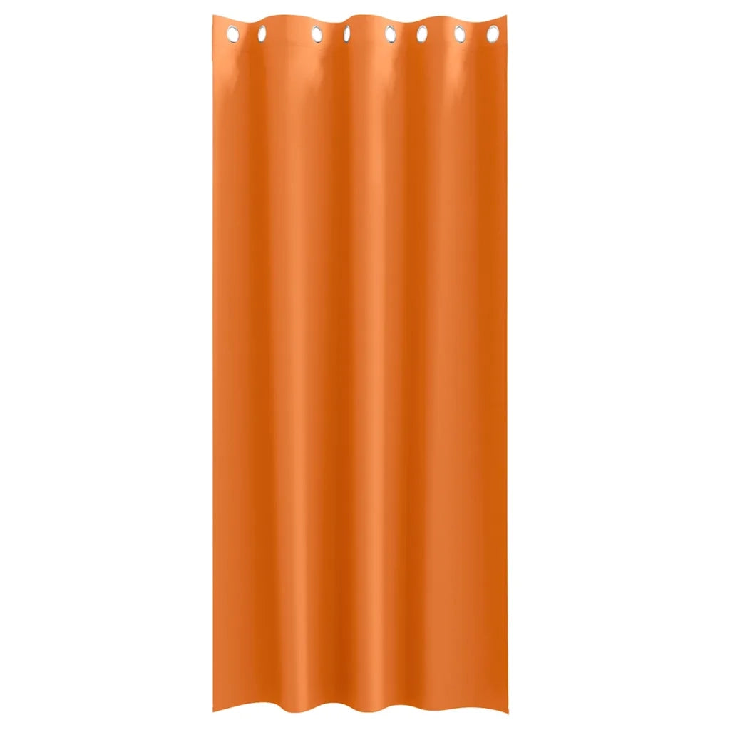 vidaXL Tende con tende 2 pcs Arancione Vivo Poliestere