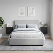 Mobiletto da notte a muro 2 pcs Nero 33 x 34,5 x 40 cm 898128