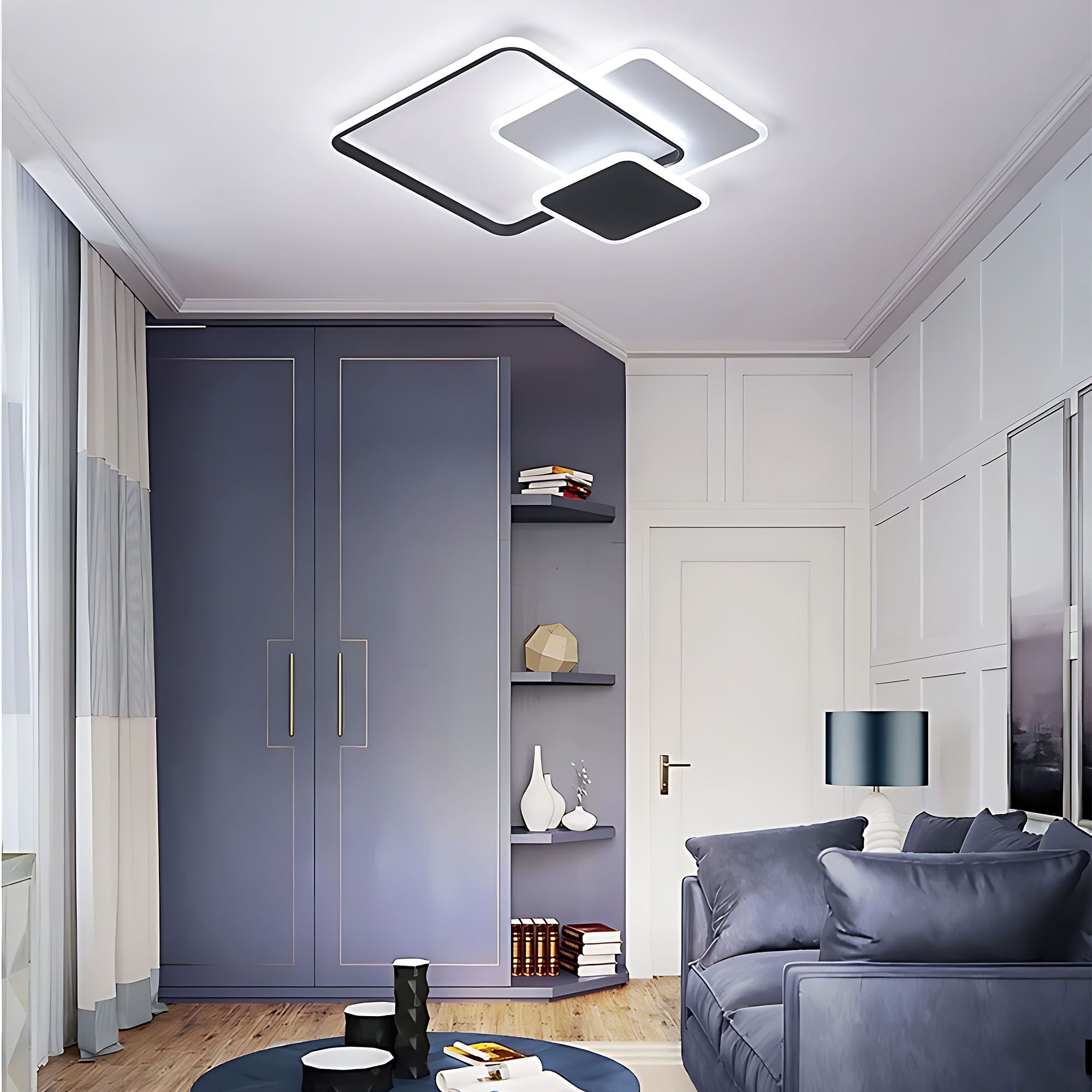 Lampada Da Soffitto Lhj079-c Black/white Led