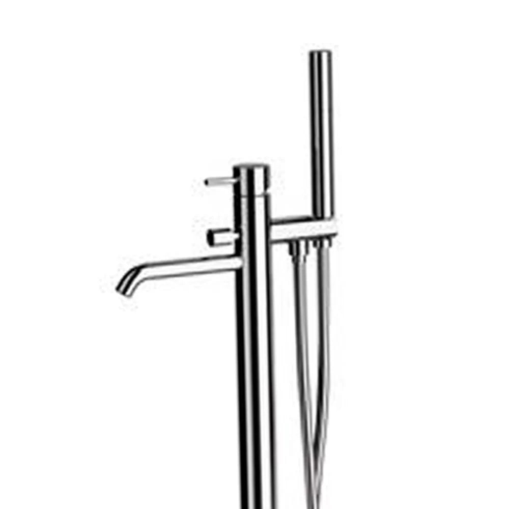 Miscelatore bordo vasca da pavimento cromato - Serie X Style