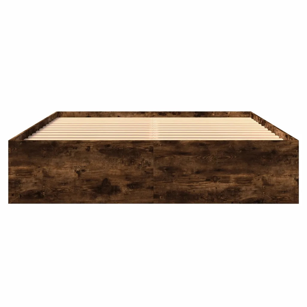 Giroletto senza Materasso Rovere Fumo 160x200 cm in Truciolato 3295643