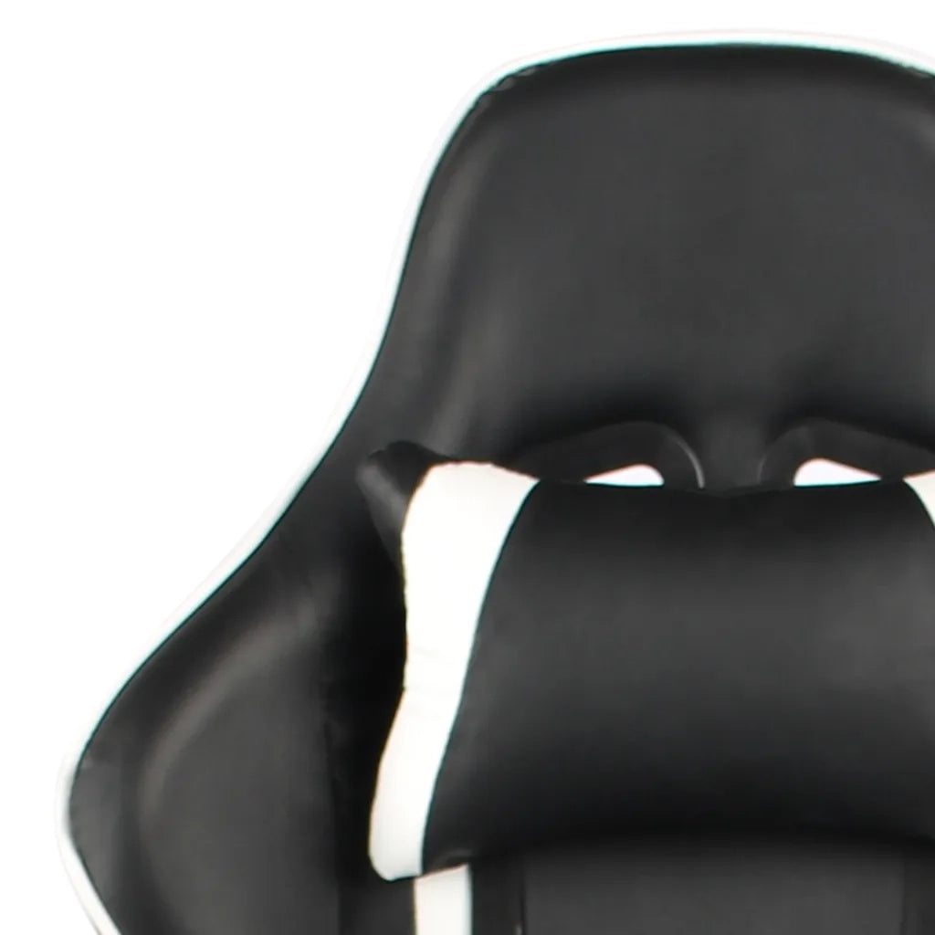 Sedia da Gaming | Sedia da e-sports Girevole Bianca in PVC