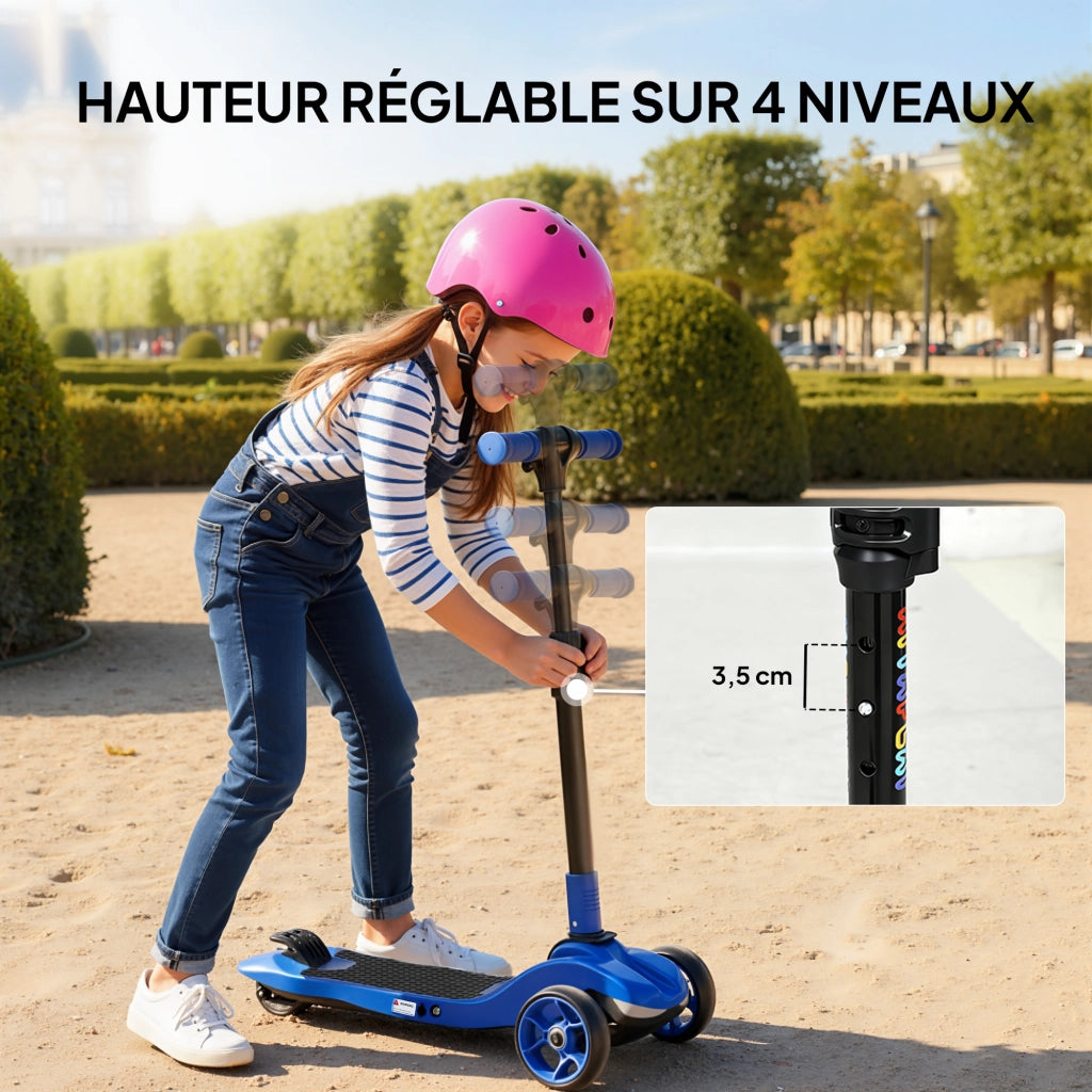 Trottinette Elettrica per Bambini ¨C zephmum ¨C Blu 64x29x83 cm