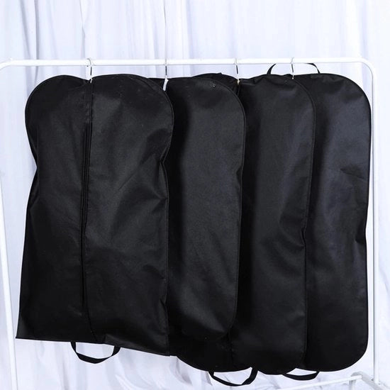 Borsa per Abiti e Cappotti - Sacchetto per Pacco e Giacca - Telaio Rigastrato - Nero (60 x 100 cm)