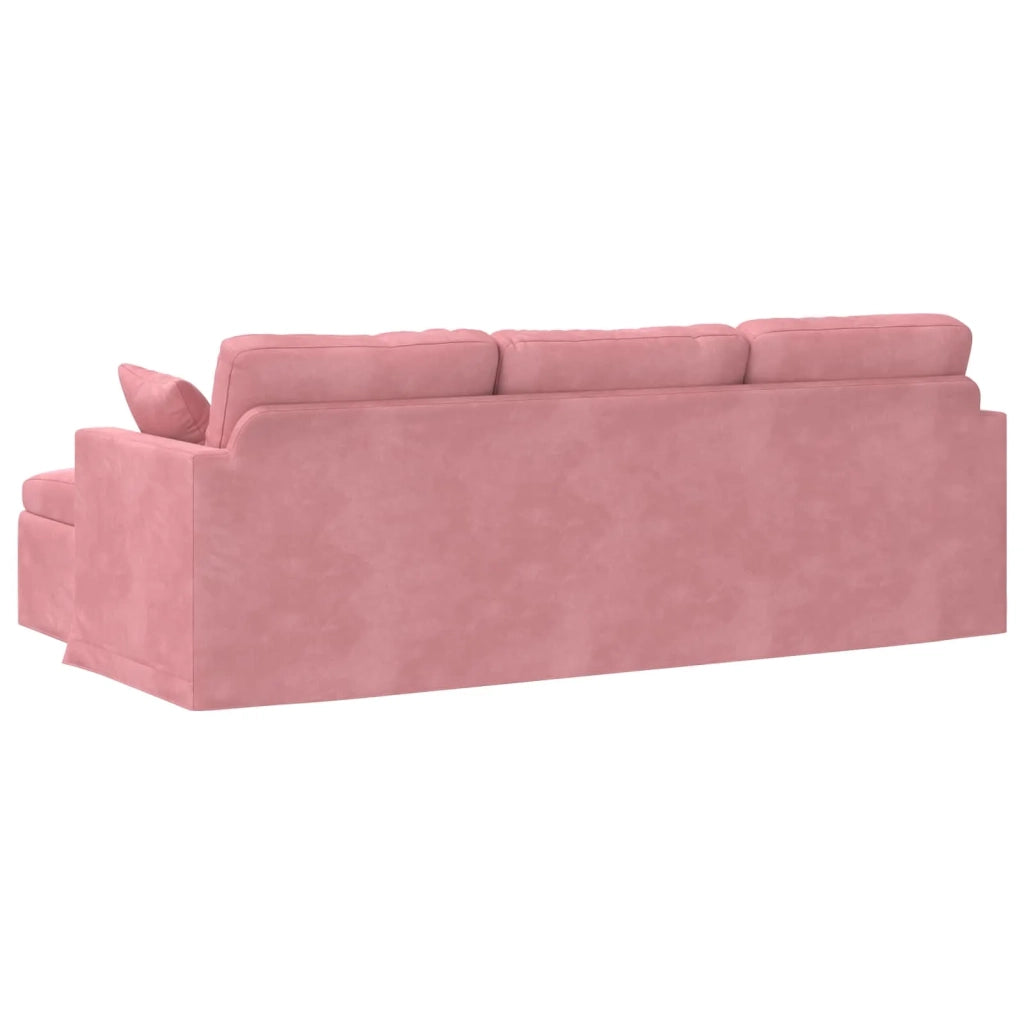 Divano Rosa 228 x 134 x 80 cm Velluto 42024471
