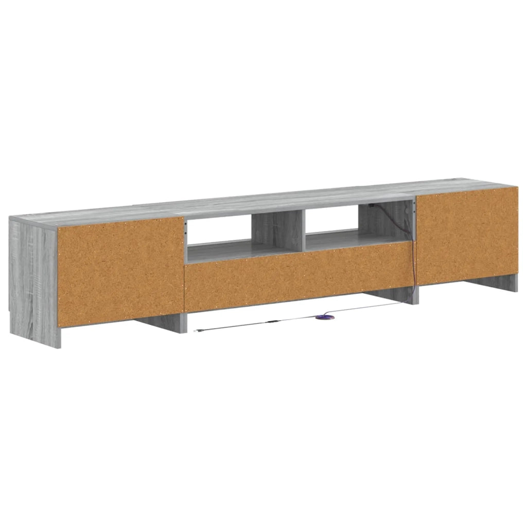 Mobile TV LED a 5 pezzi Sonoma grigio Legno ingegnerizzato 3417009
