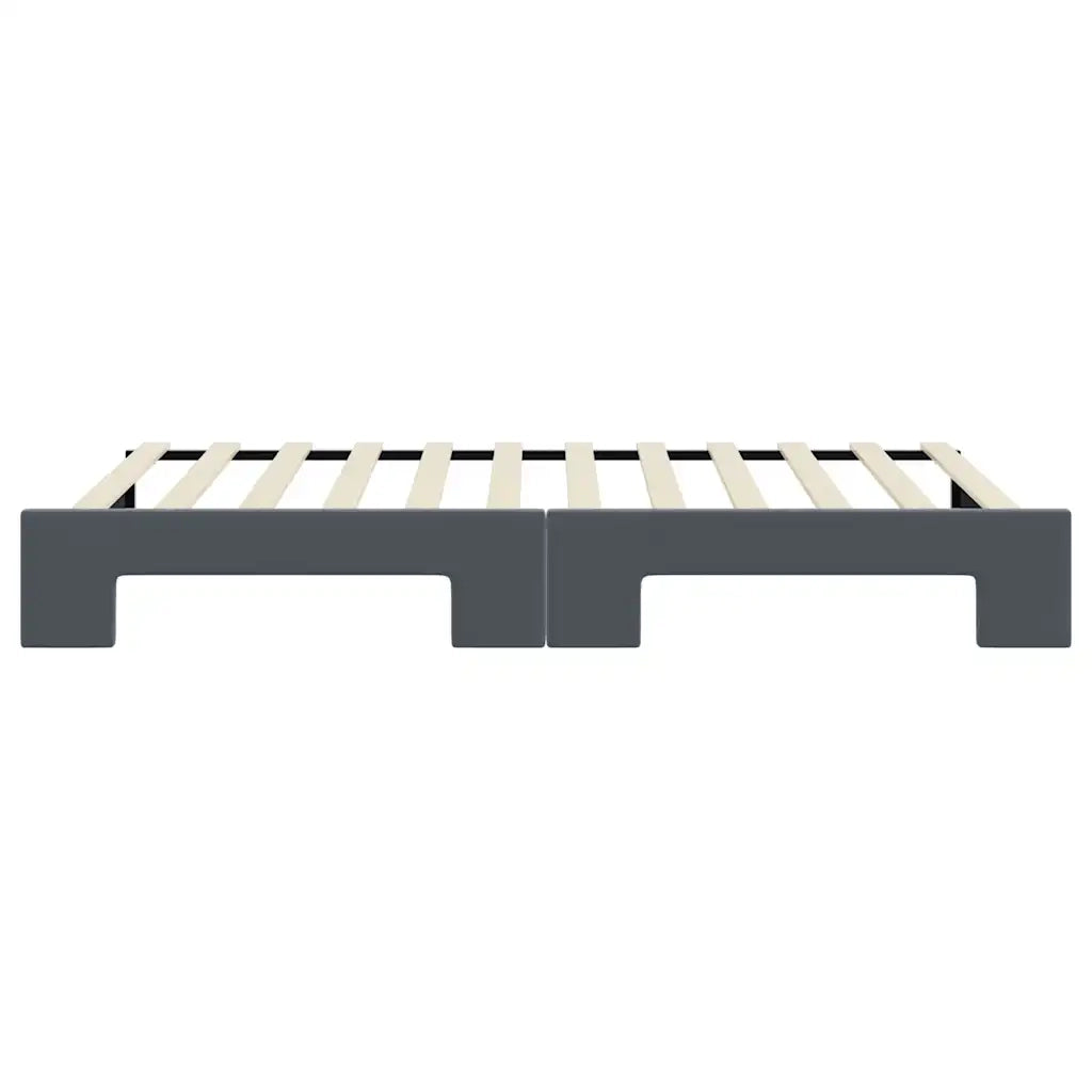 Divano Letto con Letto Estraibile-Sofa Letto-Daybed Grigio Scuro 100x200 Velluto 864270