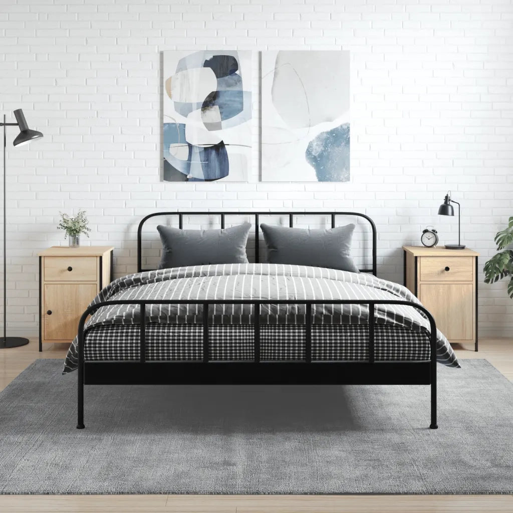 Set di 2 Comodini | Armadio da Notte | Mobiletto da notte Rovere Sonoma 40x42x60 cm in Legno Multistrato
