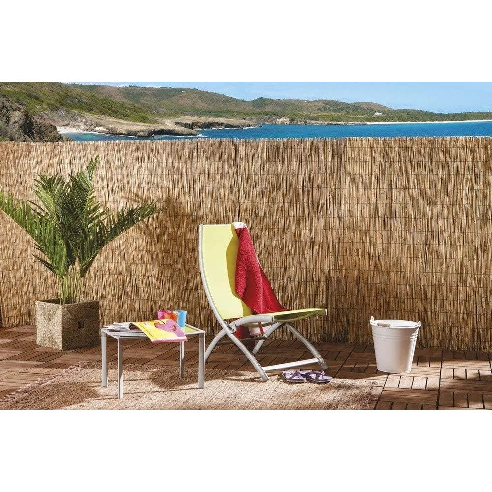 Trade Shop - Set 2pz Arella Con Cannette In Bambu' 100x300cm Canniccio Ombra Recinzione Giardino 03775 -