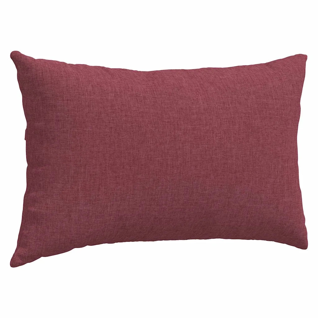 Cuscini da Divano 2 pcs Rosso Vino 50 x 30 cm Tessuto