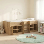 Struttura Letto Loft con Mobile 3 pz Rovere Artigianale 3423437