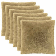 Federa 6 pcs HEERLEN Verde chiaro 65 x 65 cm Fleece PV 913088