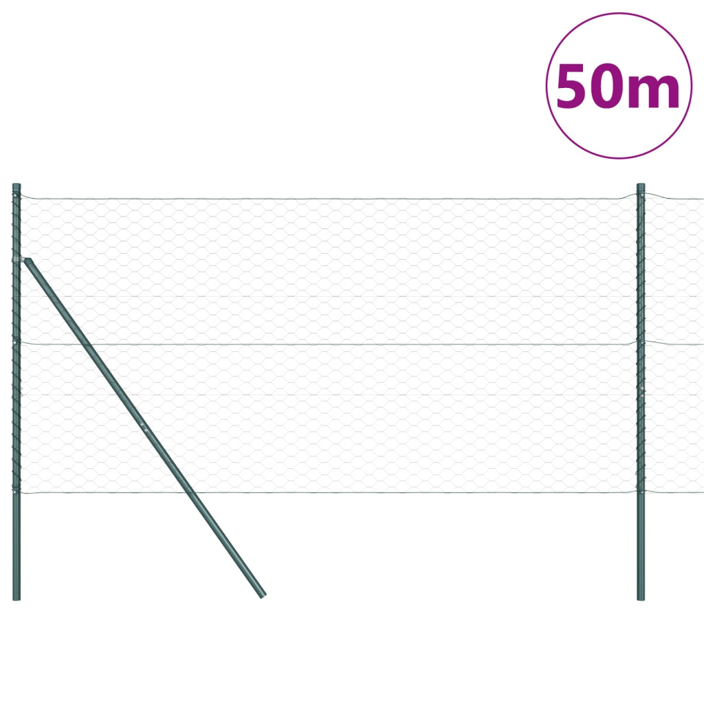Recinzione Esagonale  Grigia 1,2x50 m Acciaio