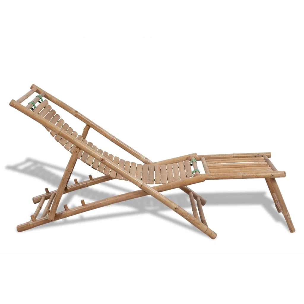 Chaise longue da esterno con poggiapiedi in bambù 02_0011887