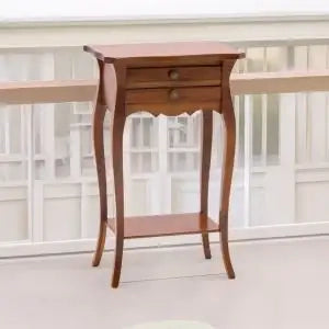 Porta telefono in legno arte povera mod francesino colore miele