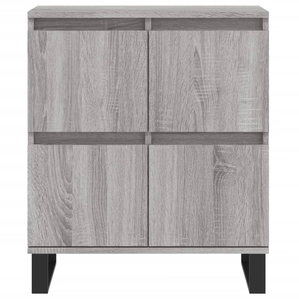 Buffet credenza cassettiera armadio mobile contenitore organizer per cucina soggiorno salotti 3 pezzi legno ingegnerizzato Sonoma grigio 02_0037175