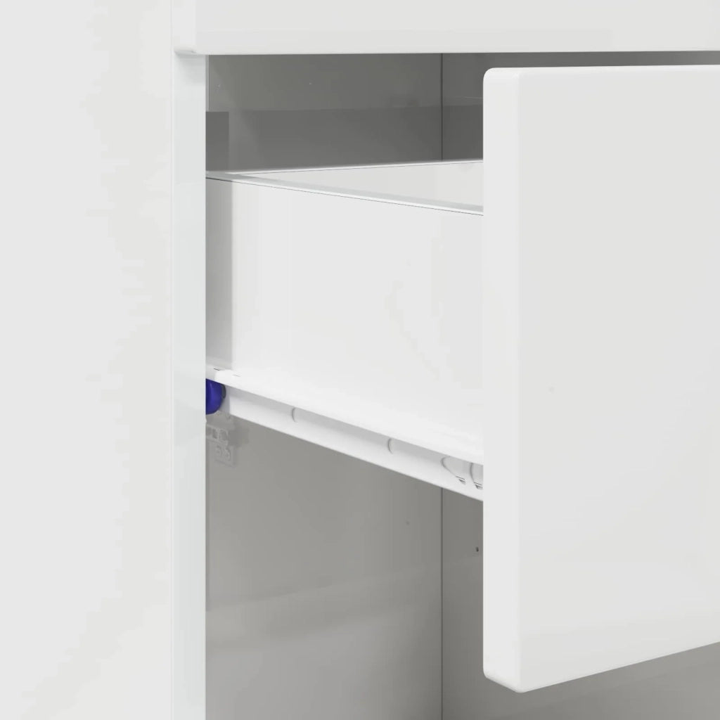 Set di Armadi da Bagno TULUM Bianco Lucido 37 x 31,5 x 82 cm 880345