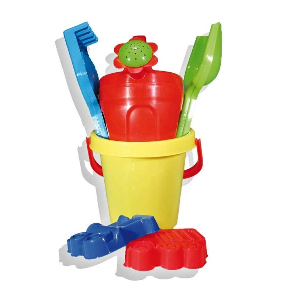 Trade Shop - Set Secchiello Con Accessori Palette Giochi Estate Mare Spiaggia Marine 112950a -