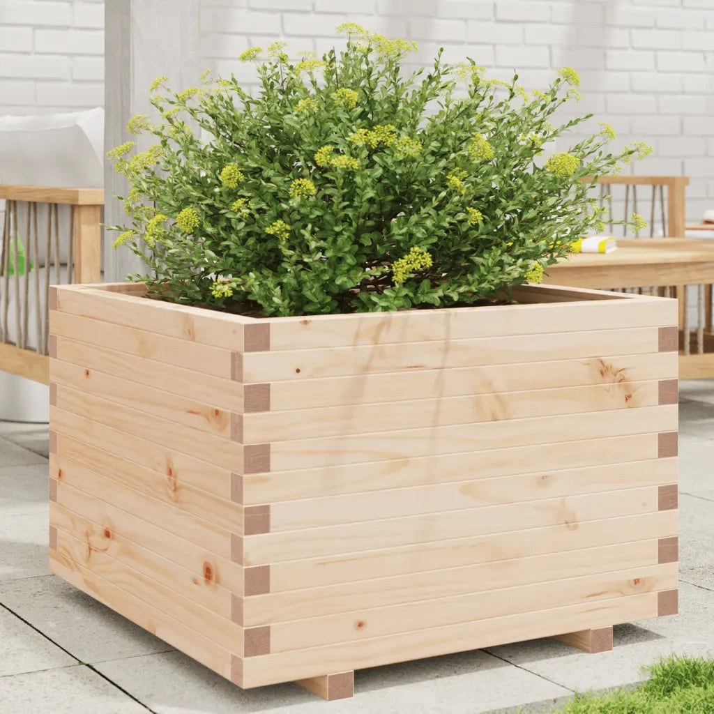 Fioriera da Giardino 70x70x49,5 cm in Legno Massello di Pino 847363