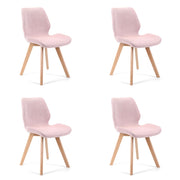 Set di 4 Sedie imbottite SJ.0159 Rosa