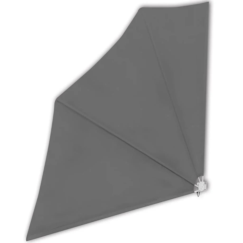 Tenda da sole laterale retrattile/schermo privacy per patio giardino terrazza balcone 140 x 140 cm grigio 02_0007058