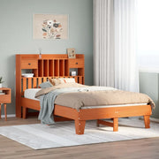 Letto senza Materasso Marrone Cera 135x190 cm in Legno di Pino 3308860