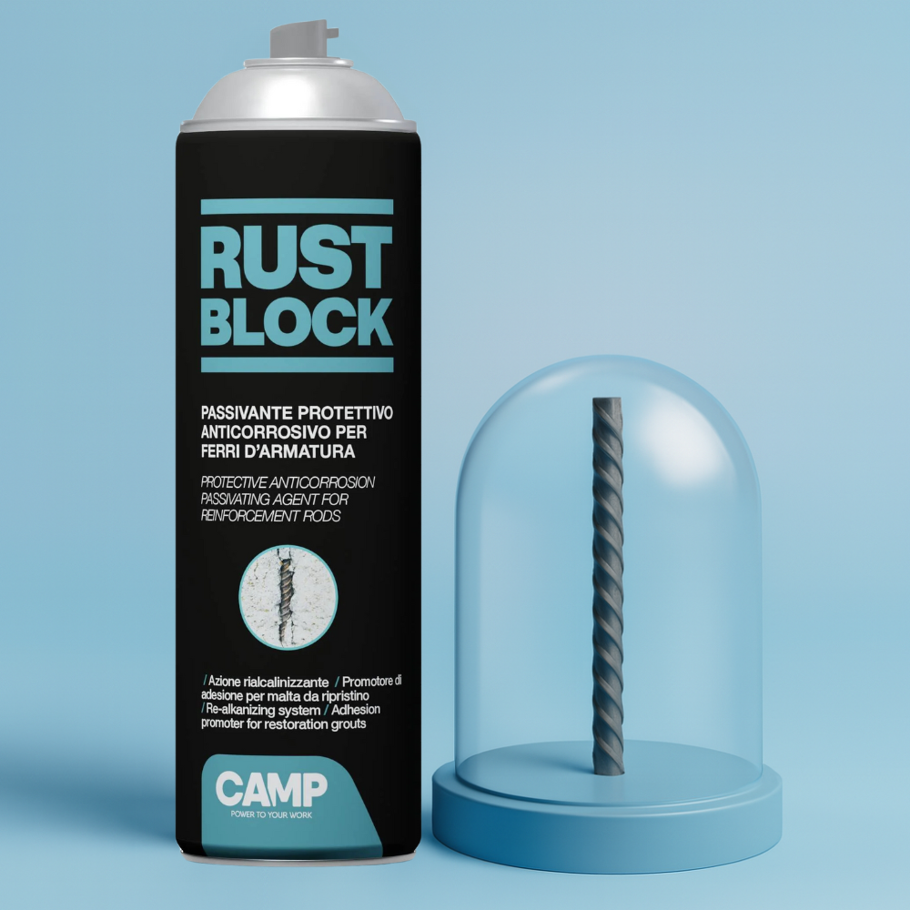 Rust block passivante spray per protezione armature 500 ml