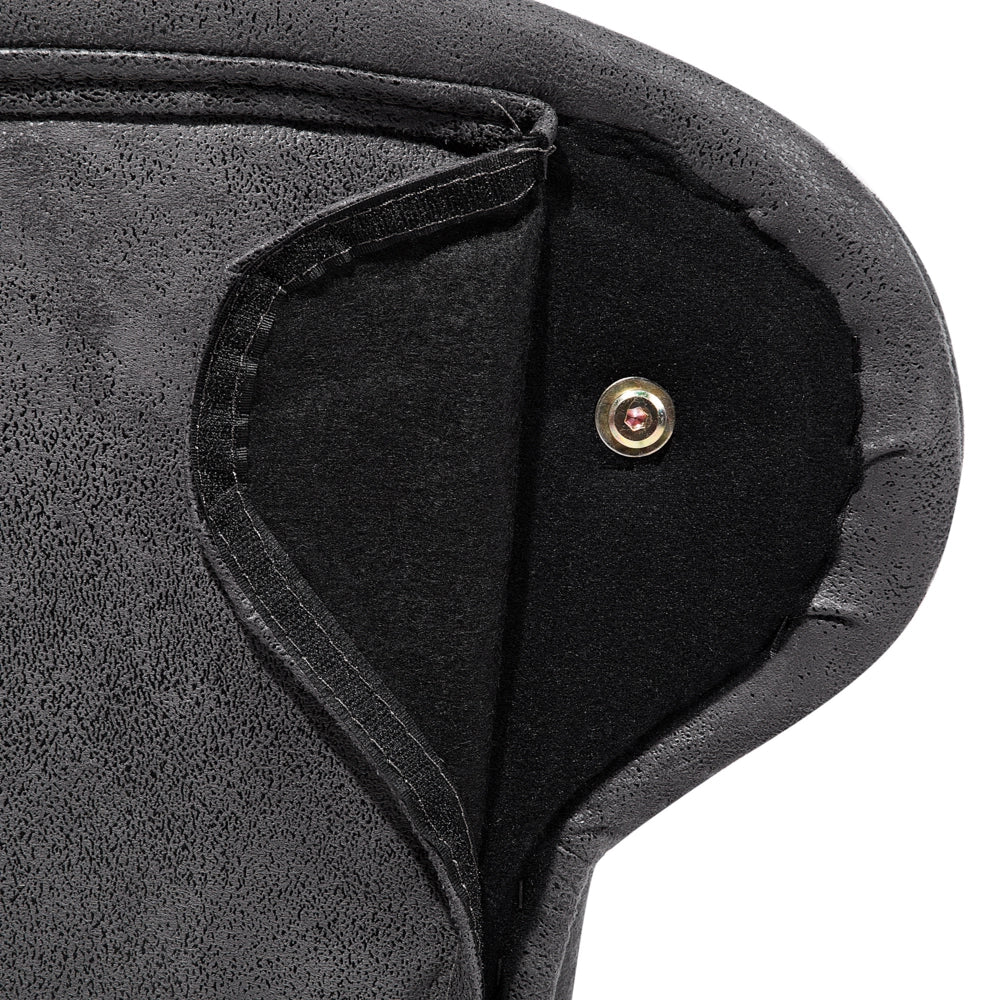 Chaise longue grigia con bottoni in finta pelle scamosciata moderna