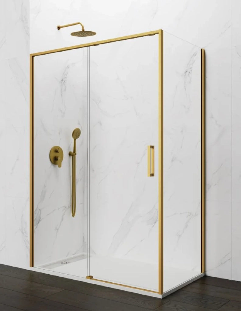 Box doccia ABANTE (TWENTY) 1+1 con lato fisso laterale 120x70 cm Oro