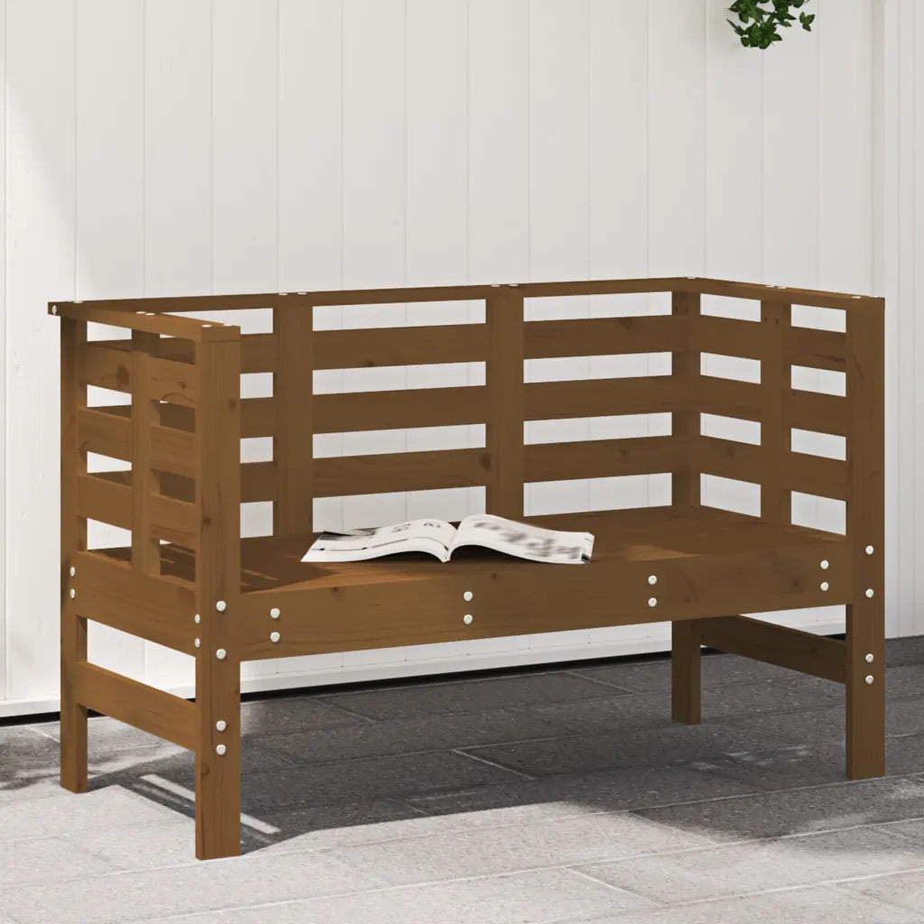 Panchina da Giardino | Panca da Giardino Ambra 111,5x53x71 cm Legno Massello di Pino