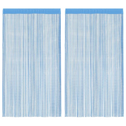 Tende a Filo 2 pz Azzurro 100x250 cm