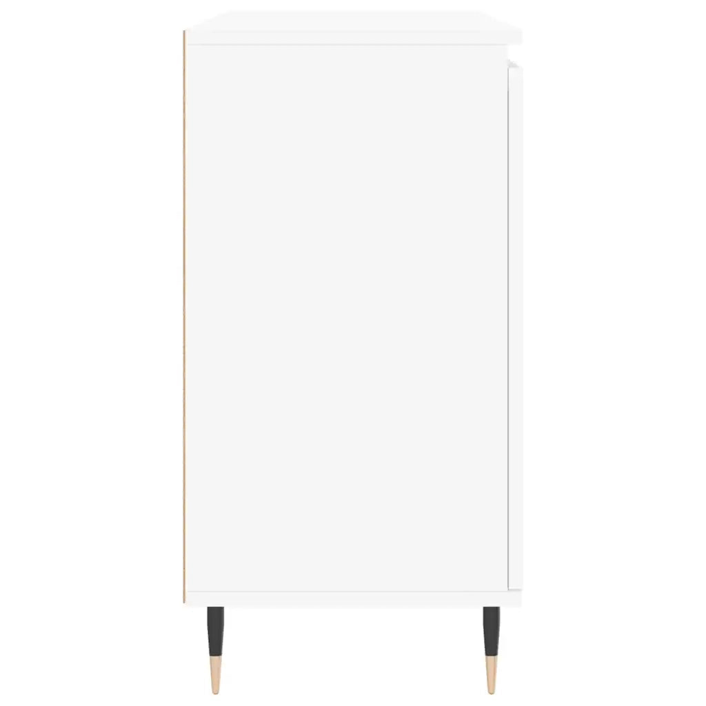 Credenza | Madia | Buffet da pranzo | Armadio da pranzo Bianca 101,5x35x70 cm in Legno Multistrato