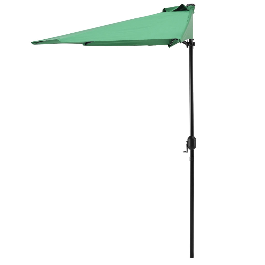 Ombrellone a Semicerchio Eger Parasole a Mezzaluna 300x150 cm Verde casa.pro