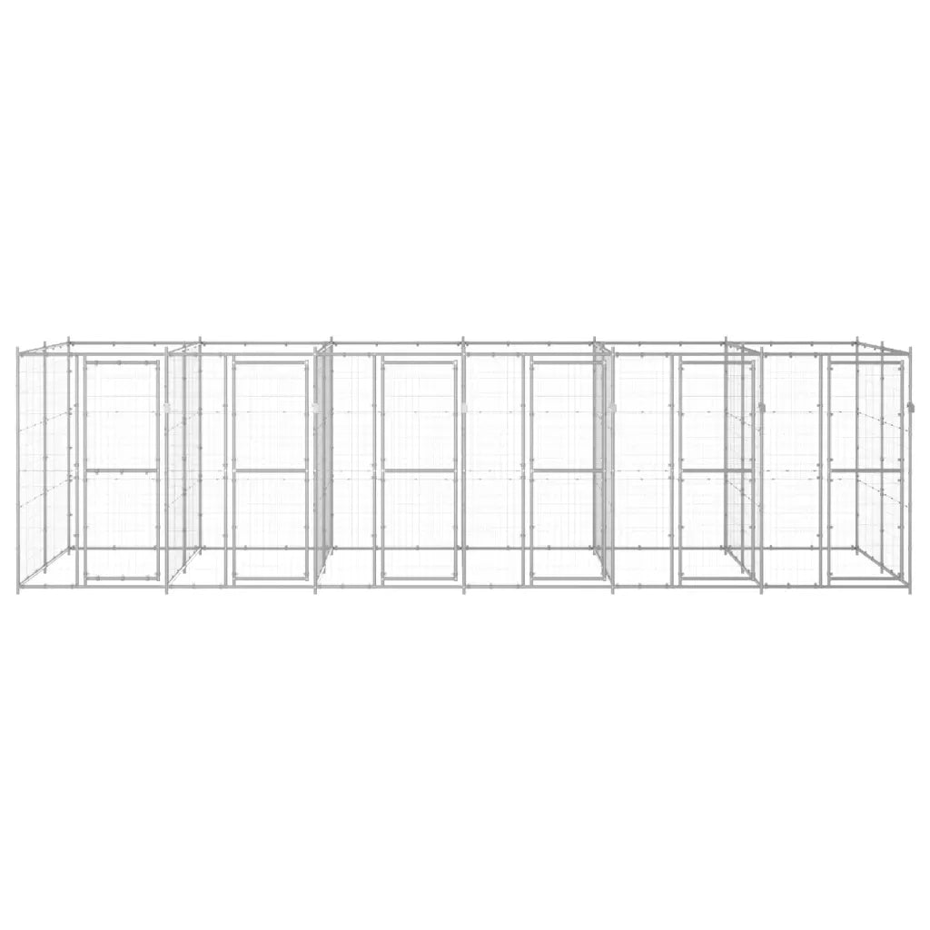 Gabbia per Cani da Esterno in Acciaio Zincato 14,52 mÂ² cod mxl 59966
