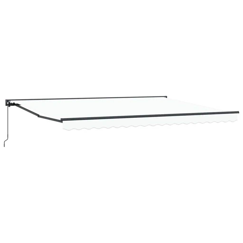 Tenda retrattile manuale Bianco 4,5 × 3,5 m