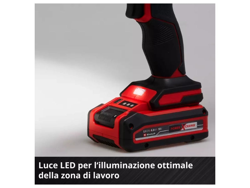 Pistola per silicone a batteria Einhell TE-SG 18/10 Li-Solo cartucce 310ml 2000N