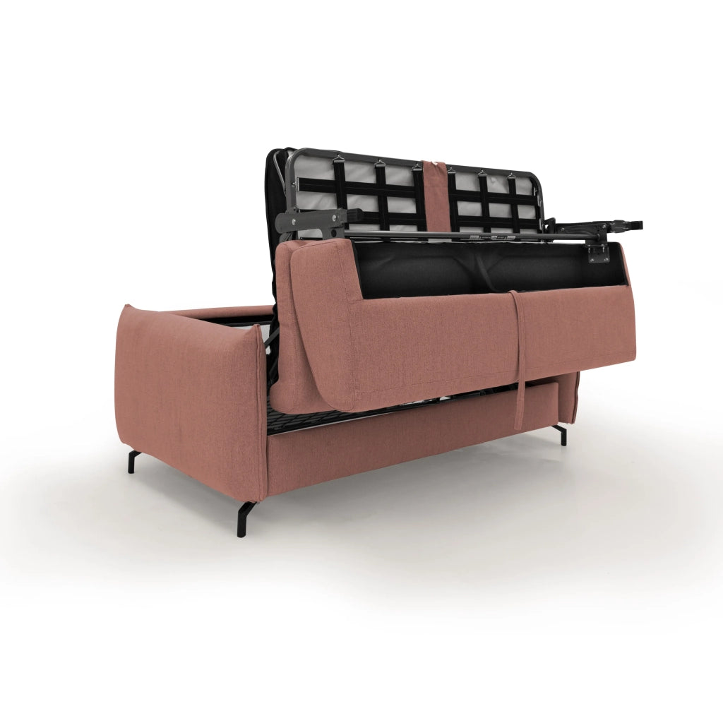 Scarlet Divano letto in tessuto misto cotone impermeabile T19 195 cm (mat.140x197) salmone