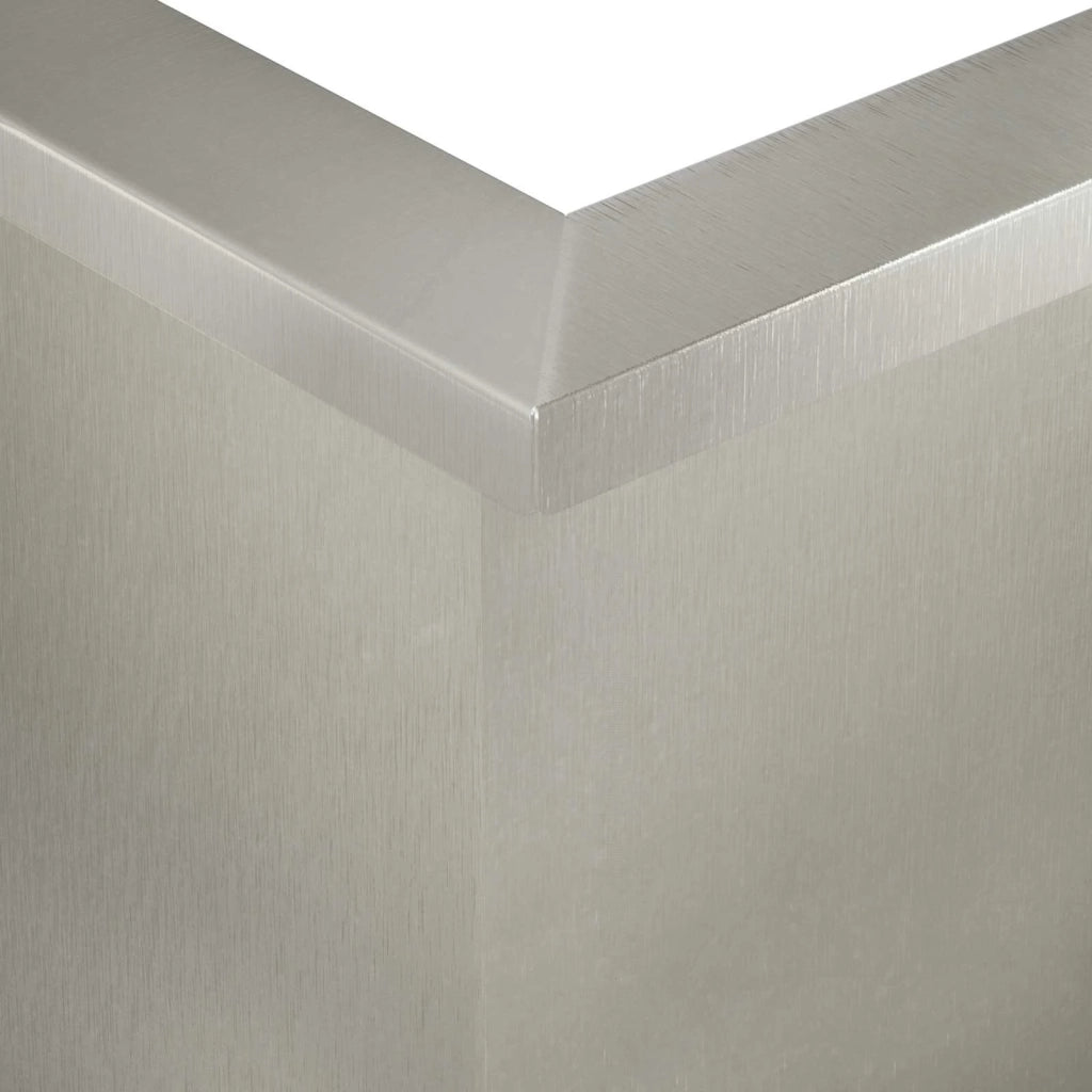 Muro di contenimento 50 x 50 x 30 cm Acciaio Inox Argento 8015165