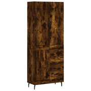 Buffet credenza cassettiera mobiletto mobile contenitore organizer cucina soggiorno salotto alto 69,5 x 34 x 180 cm legno ingegnerizzato marrone 02_0033446