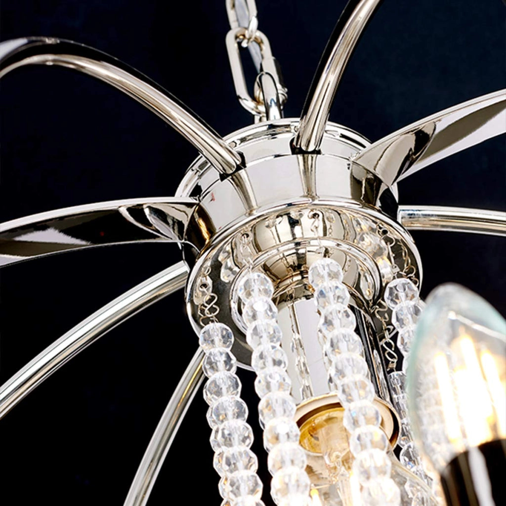 Lampadario a sfera nichel Ø61 Cassie 6xE14 Elstead
