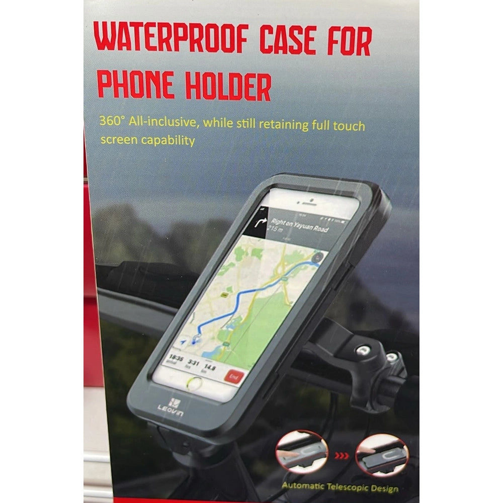 Trade Shop - Custodia Porta Smartphone Bici Rotazione 360° Supporto Regolabile Staffa Impermeabile Le-385 -