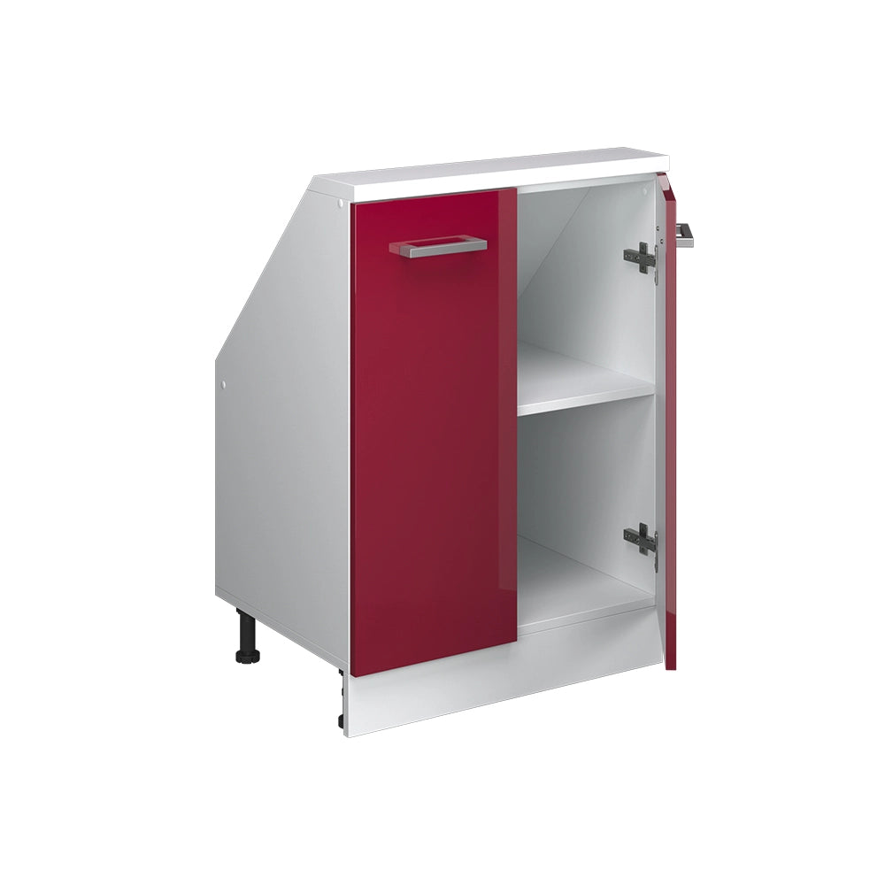 Vicco Mobile sottotetto Rosso lucido con 2 porte