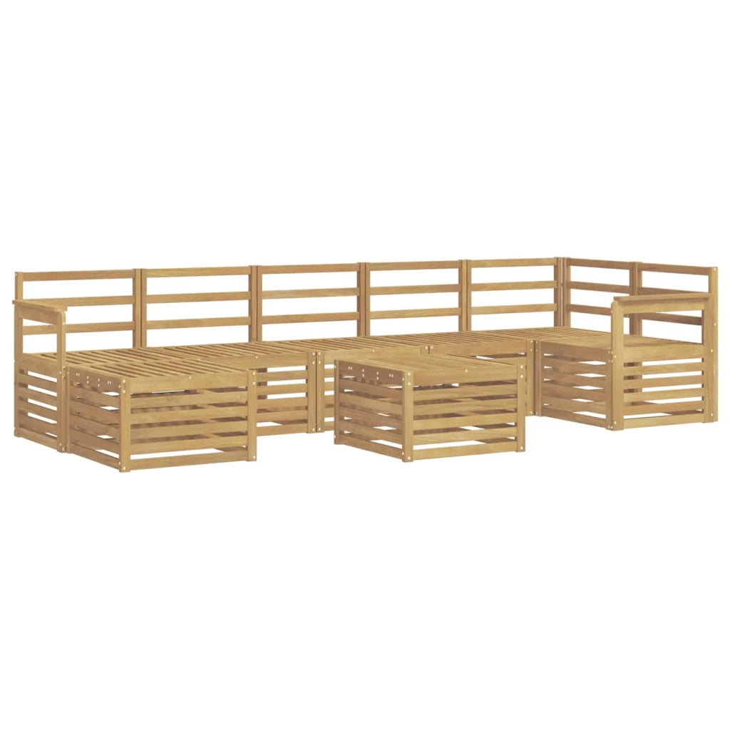 Set di divani da esterno 8 pcs Bianco 59 x 59 x 37 cm 3392219