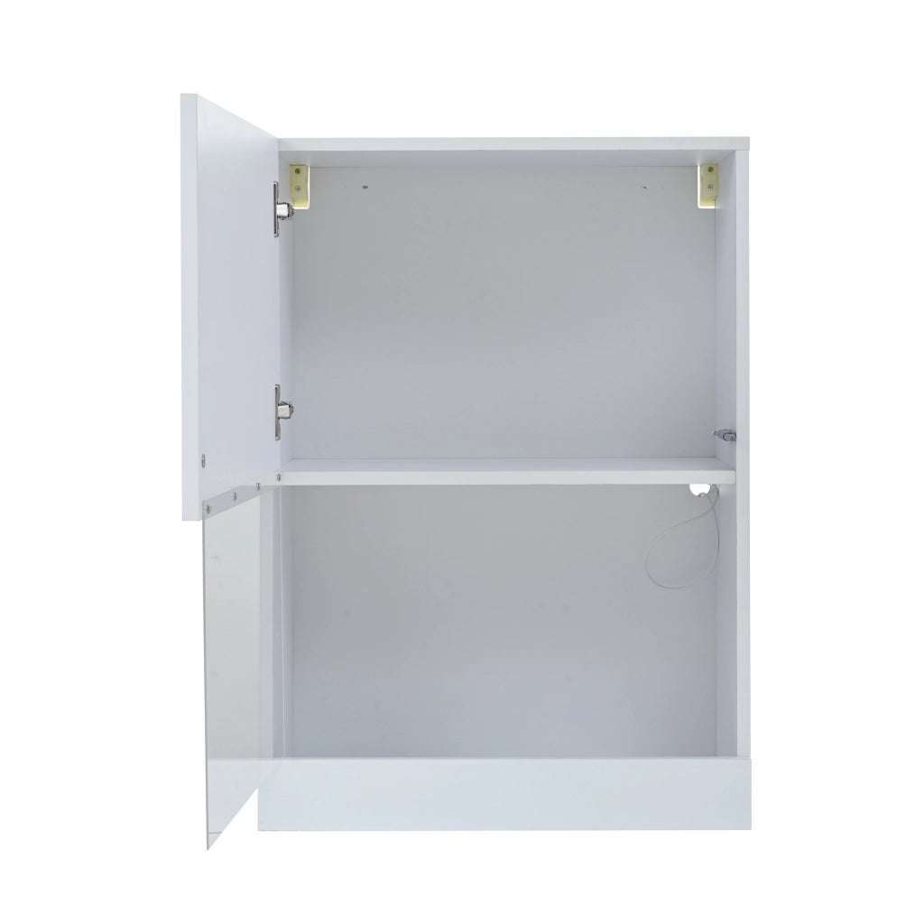 Mobile TV con LED Wohnwand ¨C MINIMAL ¨C Bianco Lucido, Set 3pz, 175x39x34