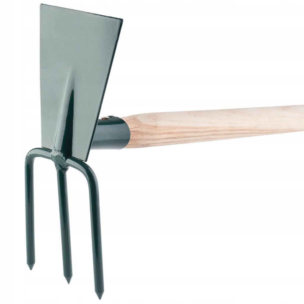Zappa da giardino KADAX per scavare con forca da 7 cm e gancio da 83 cm