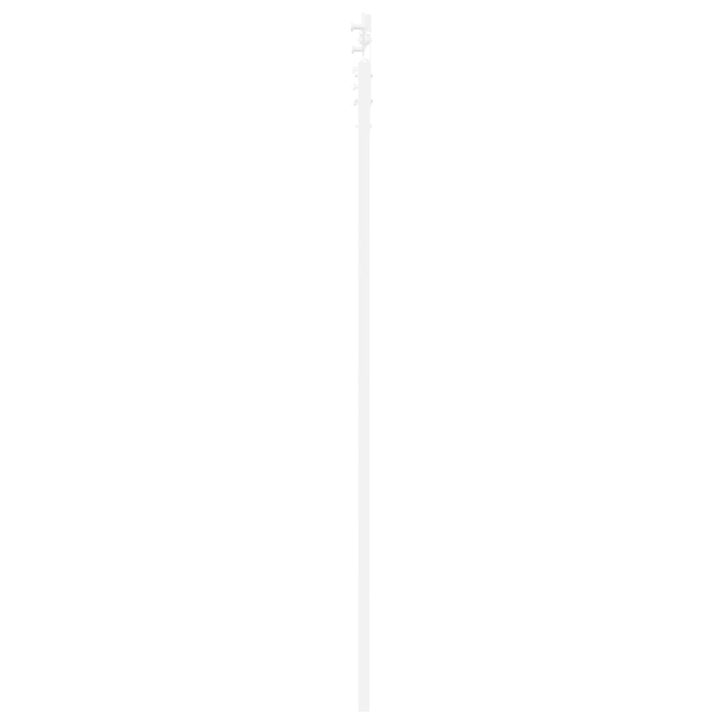 Porta Scorrevole  con Set di Hardware 'ORKDAL'Bianco Legno Massiccio e Vetro