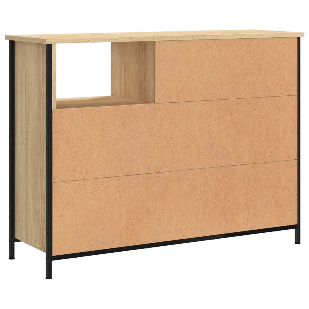 Credenza-Buffet-Armadio da cucina Rovere Sonoma 100x33x75 cm in Legno Multistrato