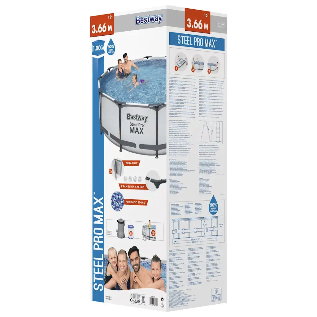 Bestway Set Piscina Steel Pro MAX 366x100 cm 92848