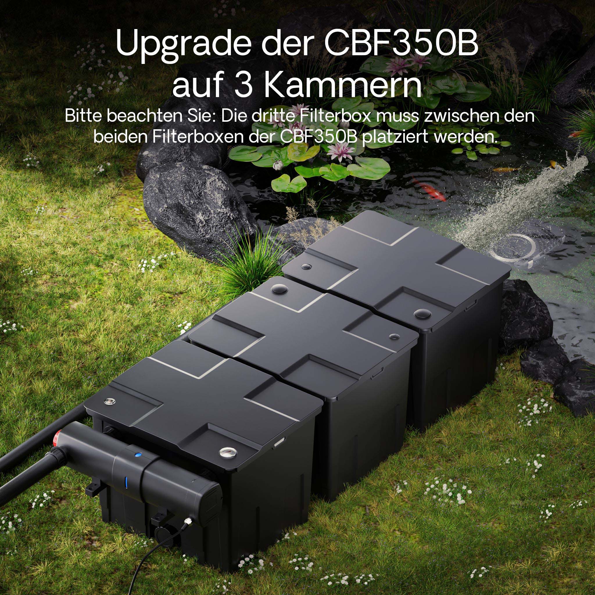 Set di upgrade 2 per filtro bio a flusso continuo CBF-350C per aumento di volume a 90.000 l