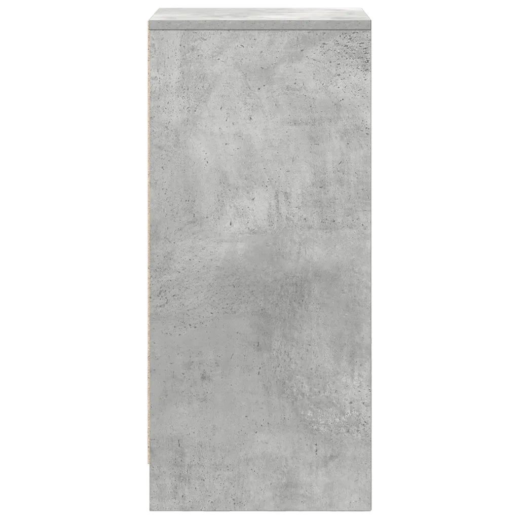 Credenza-Buffet-Armadio da cucina Grigio Cemento 29,5x34x76 cm in Legno Multistrato 582666